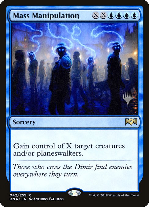 Mass Manipulation from Ravnica Allegiance Promos