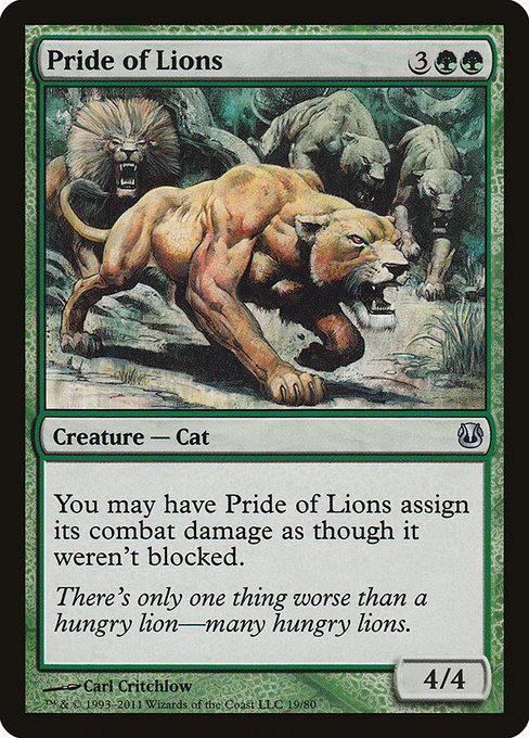 Pride of Lions highlighted card art