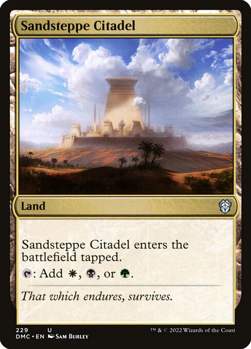 Sandsteppe Citadel from Dominaria United Commander