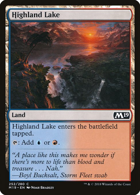 Highland Lake from Core Set 2019