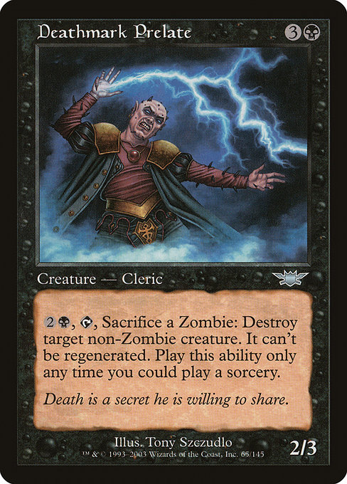 Deathmark Prelate highlighted card art