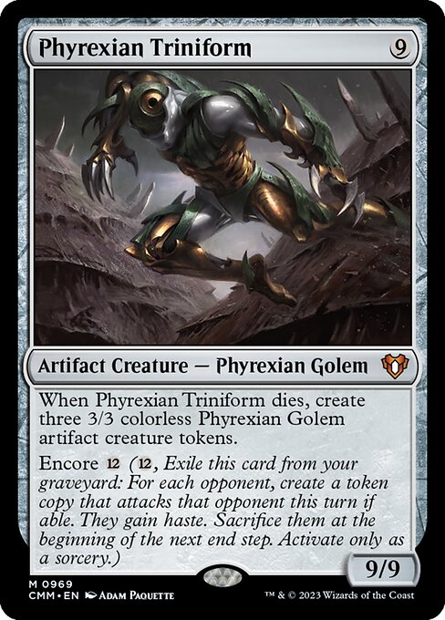 Phyrexian Triniform highlighted card art
