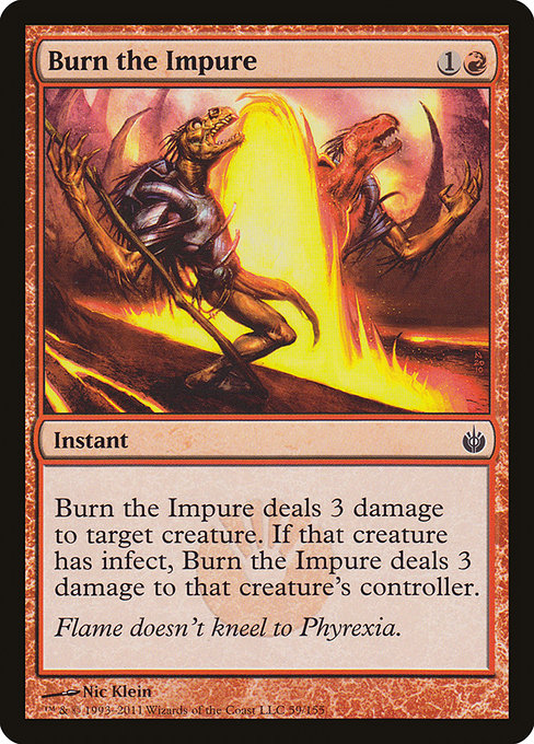 Burn the Impure highlighted card art