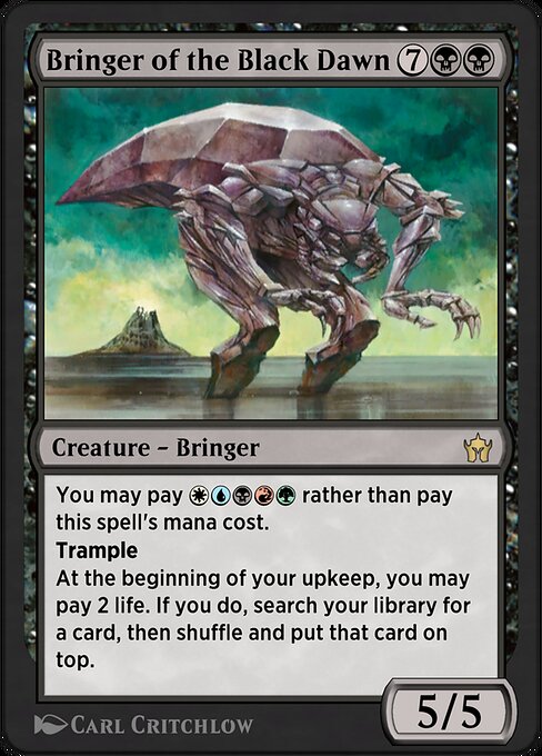 Bringer of the Black Dawn highlighted card art