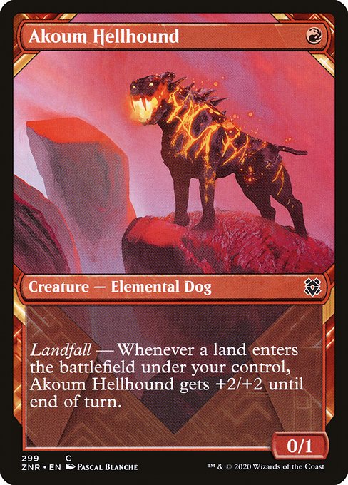 Akoum Hellhound from Zendikar Rising
