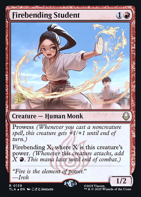 Firebending Student from Avatar: The Last Airbender Promos