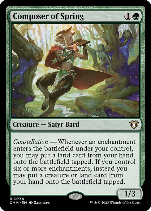 Composer of Spring from Commander Masters