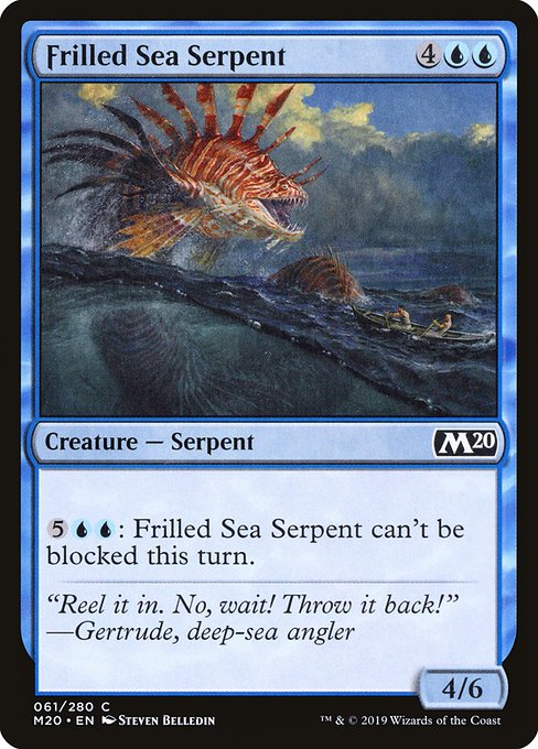 Frilled Sea Serpent from Core Set 2020