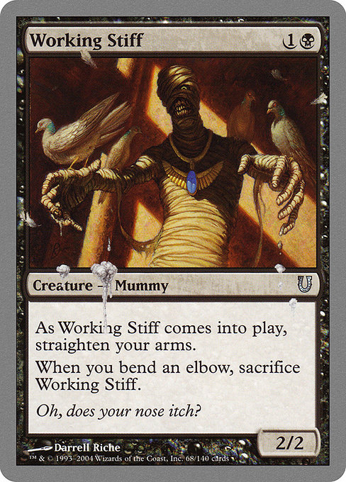 Working Stiff highlighted card art