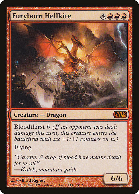 Furyborn Hellkite highlighted card art