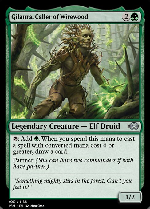 Gilanra, Caller of Wirewood highlighted card art