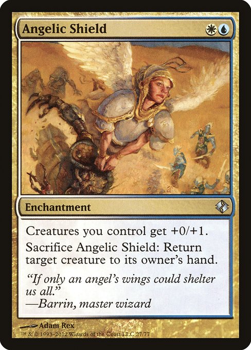 Angelic Shield from Duel Decks: Venser vs. Koth