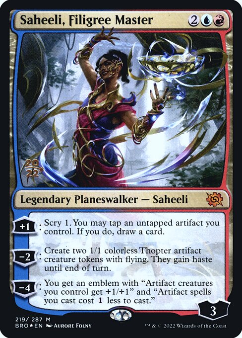 Saheeli, Filigree Master from The Brothers' War Promos