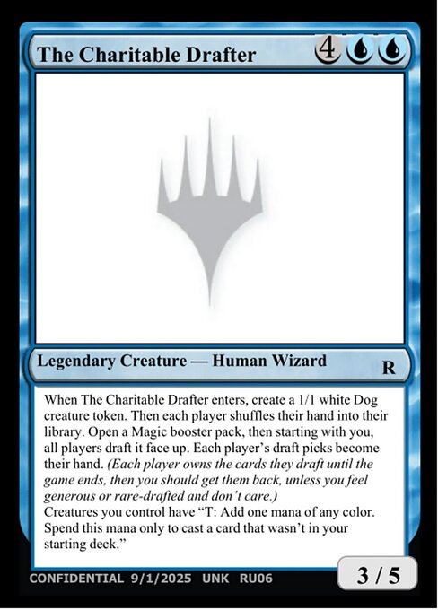 The Charitable Drafter from Unknown Event