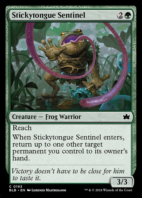 Stickytongue Sentinel highlighted card art