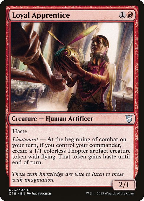 Loyal Apprentice from Commander 2018