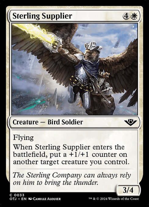 Sterling Supplier highlighted card art