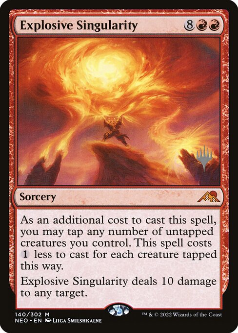 Explosive Singularity from Kamigawa: Neon Dynasty Promos