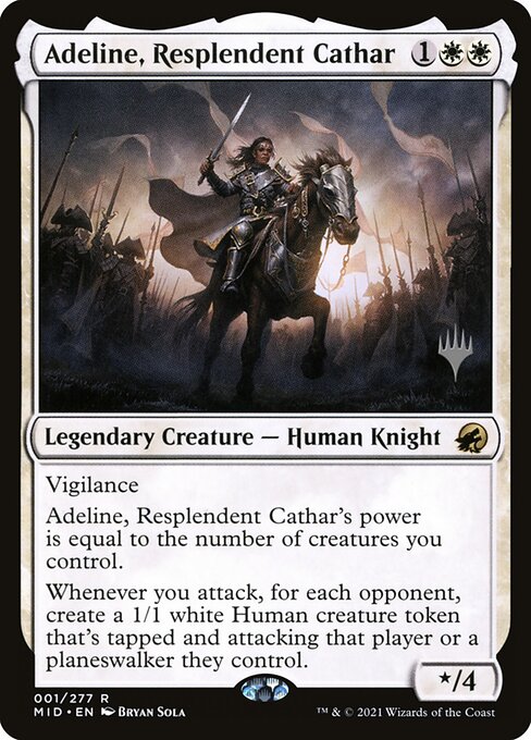 Adeline, Resplendent Cathar from Innistrad: Midnight Hunt Promos