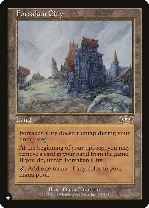 Forsaken City highlighted card art