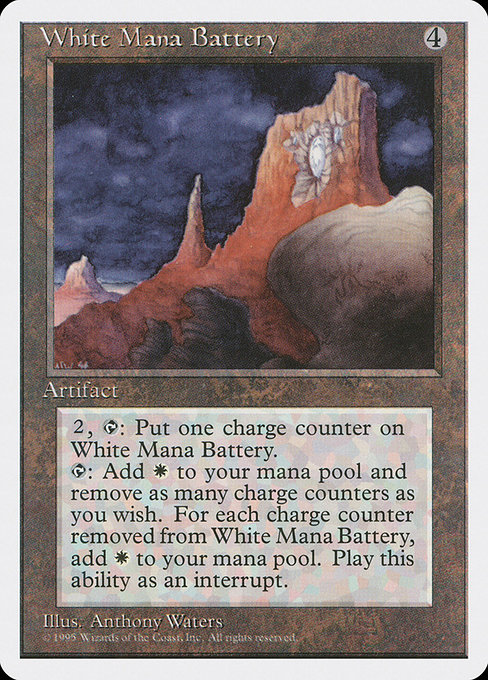 White Mana Battery highlighted card art