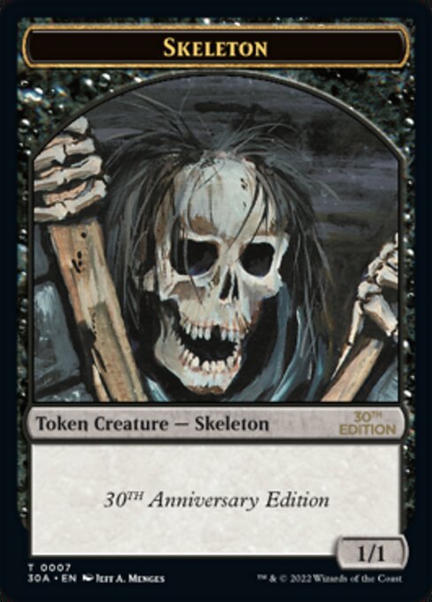 Skeleton highlighted card art