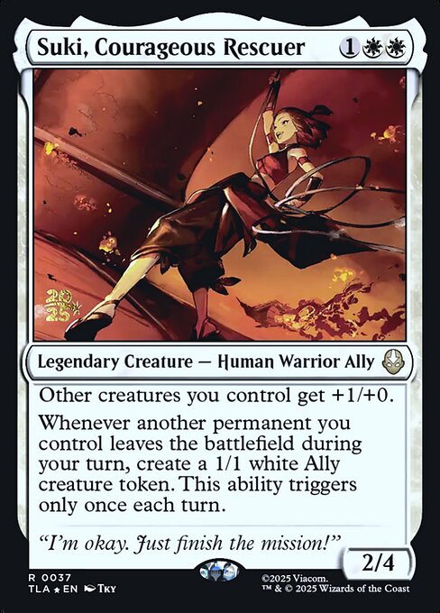 Suki, Courageous Rescuer from Avatar: The Last Airbender Promos