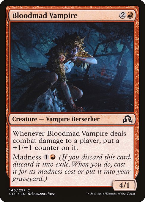 Bloodmad Vampire from Shadows over Innistrad