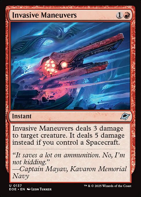 Invasive Maneuvers highlighted card art