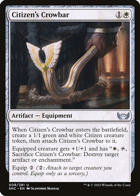 Citizen's Crowbar highlighted card art