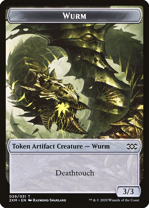 Wurm highlighted card art