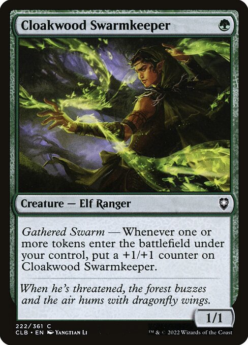 Cloakwood Swarmkeeper highlighted card art