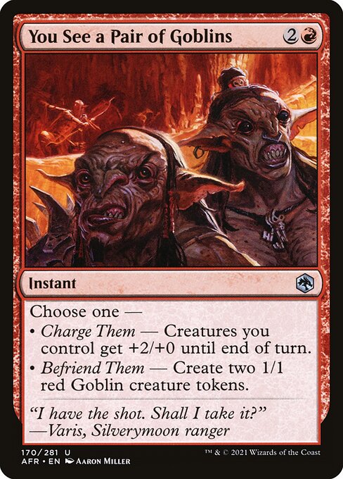 You See a Pair of Goblins highlighted card art