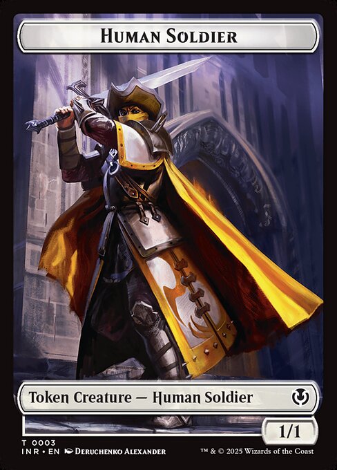 Human Soldier from Innistrad Remastered Tokens