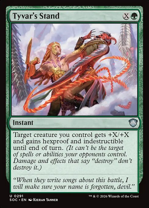 Tyvar's Stand from Secrets of Strixhaven Commander