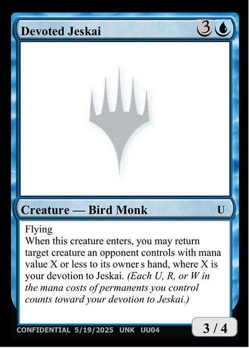 Devoted Jeskai from Unknown Event