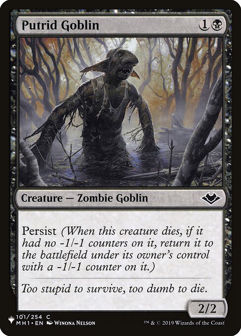 Putrid Goblin highlighted card art