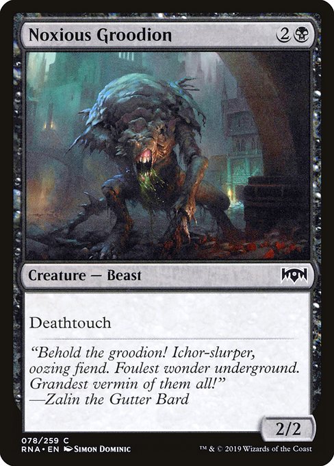 Noxious Groodion highlighted card art