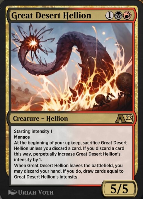 Great Desert Hellion highlighted card art