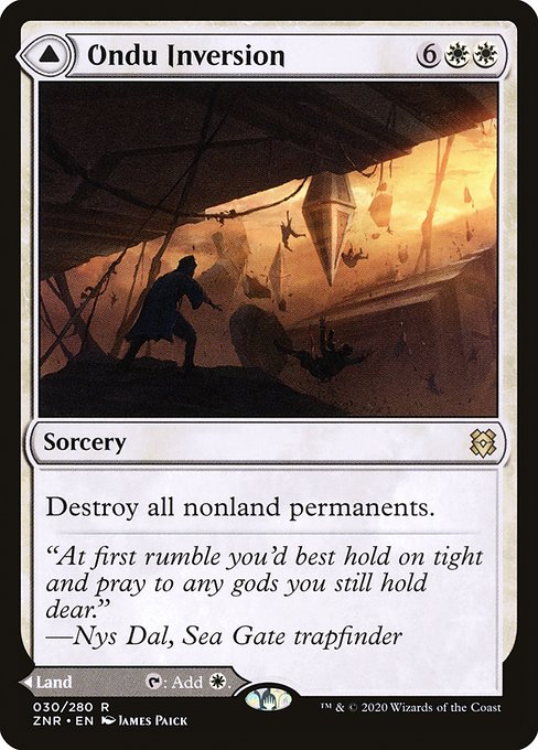 Ondu Inversion // Ondu Skyruins from Zendikar Rising
