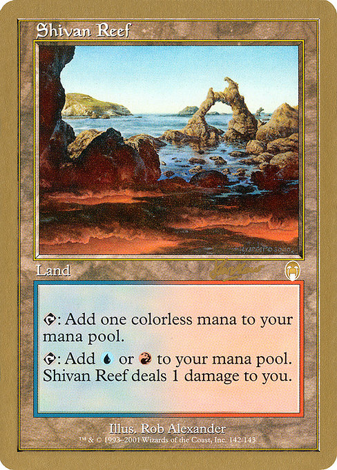 Shivan Reef from World Championship Decks 2002