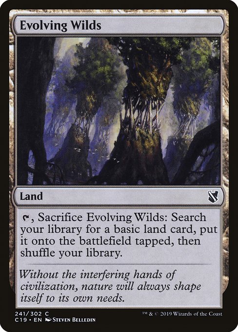 Evolving Wilds from Commander 2019