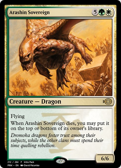 Arashin Sovereign highlighted card art