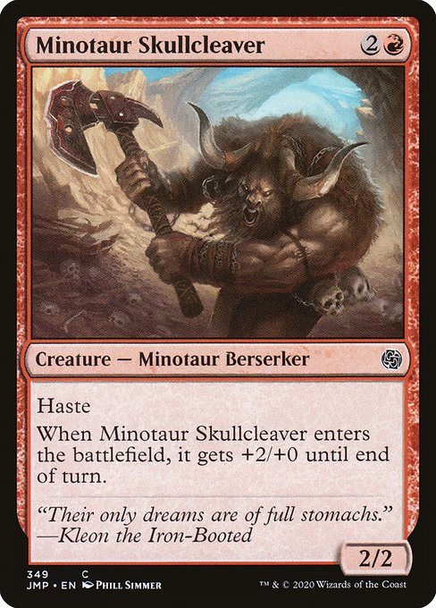 Minotaur Skullcleaver highlighted card art