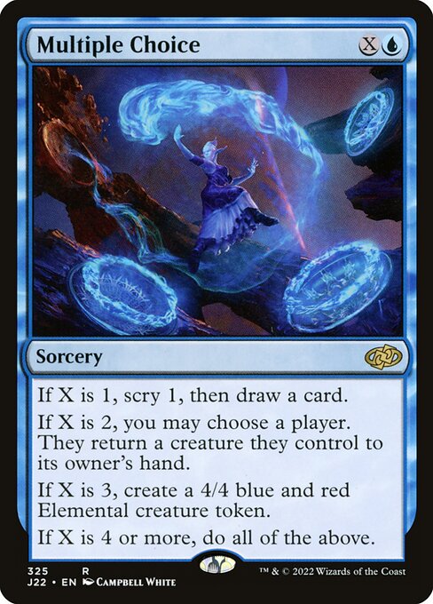 Multiple Choice highlighted card art