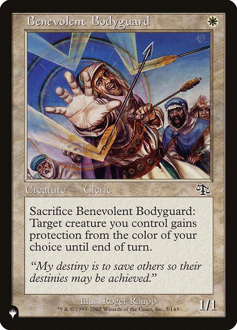 Benevolent Bodyguard highlighted card art