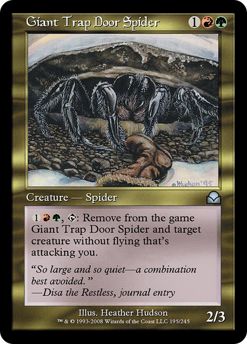 Giant Trap Door Spider highlighted card art