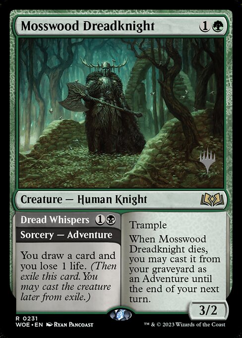 Mosswood Dreadknight // Dread Whispers from Wilds of Eldraine Promos