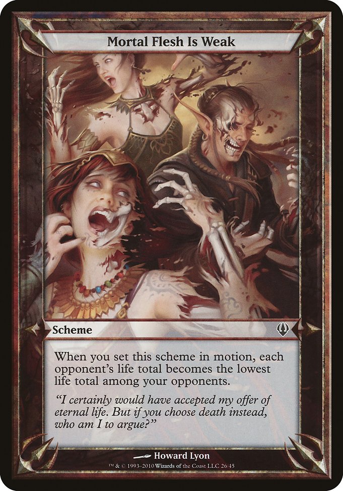 Mortal Flesh Is Weak highlighted card art