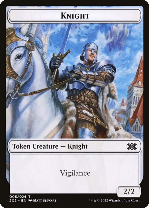 Knight from Double Masters 2022 Tokens